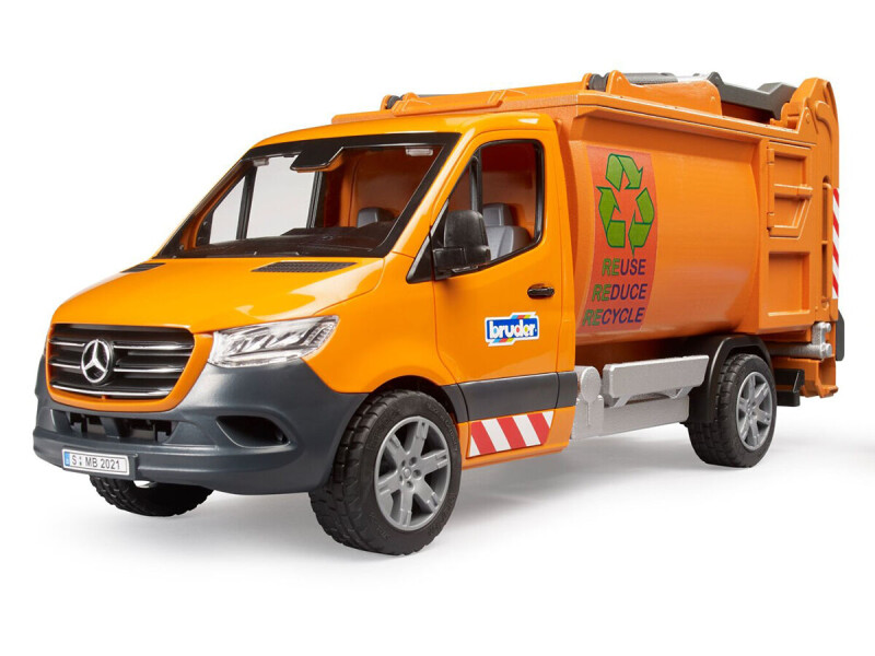 Bruder MB Sprinter malý popelářský vůz 1:16